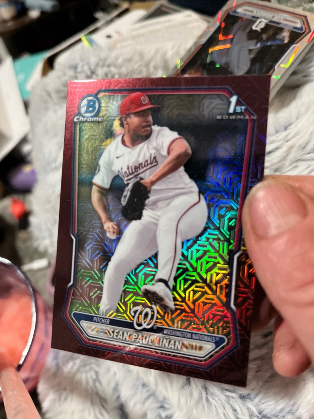 Topps Sean Paul Linan Baseball Card - Blue and Red Accents